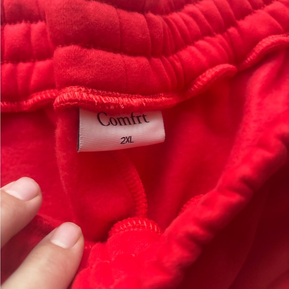 Comfrt Travel Essentials Sweatpants. Crimson. 2XL - Picture 10 of 12